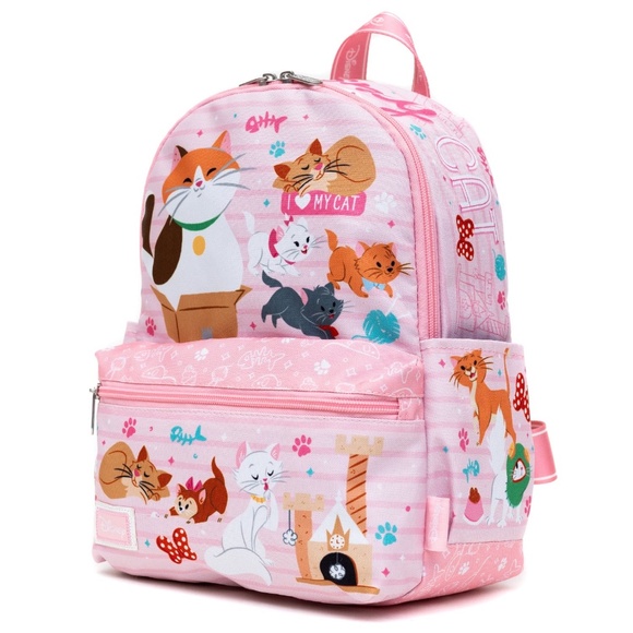 WondaPop Disney Cats Lover Nylon Mini Everyday Summer Disneyland Trip Backpack - Picture 4 of 6